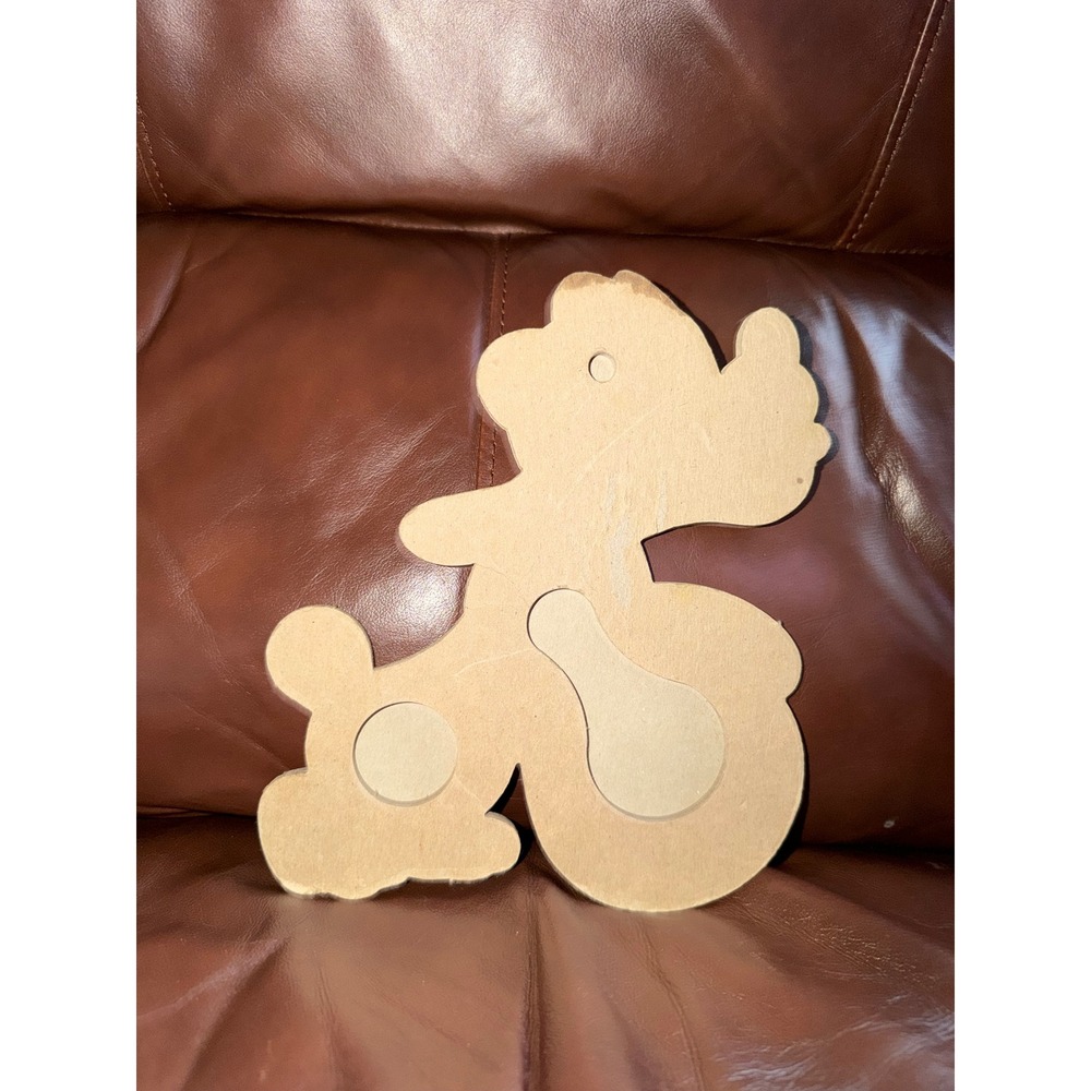 Vintage Disney Pluto Cardboard Cutout Wall Decor Mickey Mouse Friends Dog Ball - Picture 4 of 4